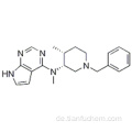 7H-Pyrrolo [2,3-d] pyriMidin-4-aMin, N-Methyl-N - [(3R, 4R) -4-Methyl-1- (phenylMethyl) -3-piperidinyl] - CAS 477600-73-0